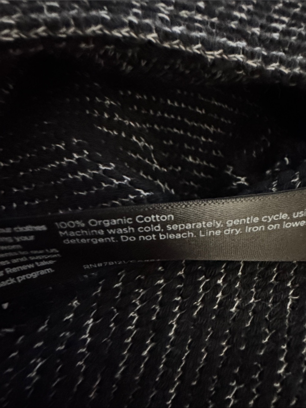 Eileen Fisher Stand Collar Black white tweed Button-Front coat cardigan jacket - Picture 7 of 7